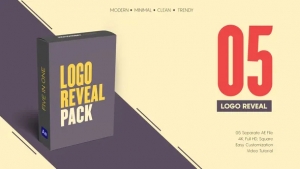 【AE模板】现代迷你简洁图形动画LOGO标志片头AE模板 Minimal Logo Reveal Pack