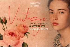 【图片素材】50张怀旧复古风格照片背景纹理叠加图片素材 Vintage Backgrounds & Overlays