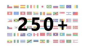 【AE模板】250多个世界各国地区旗帜图标动画 250+ Country Flags Icons