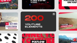 【PR脚本】38组社交媒体视频网站文字标题设计宣传动画 YTB Elements for Premiere Pro