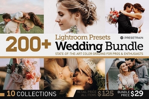 【LR预设】2021年200+创意爱情故事婚礼肖像Lightroom预设ACR调色预设 200+ Wedding Presets Bundle 2021