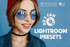【LR预设】12个80年代复古风电影色彩胶片人像Lightroom预设ACR预设 1980’s Fan Lightroom Presets