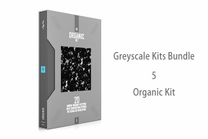【材质贴图】20种物体表面有机物微生物纹理8K图案材质贴图 tfmstyle Greyscale Kits Bundle – Organic Kit
