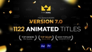 【PR脚本】1122个现代新颖时尚精美个性文字标题排版动画 TypoKing V7.0 – Title Animation – Kinetic Typography Text