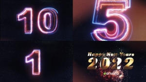 【AE模板】10秒新年倒计时2022新年快乐开场片头动画 New Year Countdown