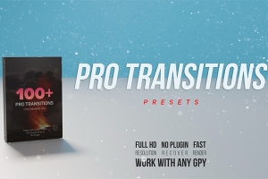 【PR预设】100种缩放旋转移动摇晃变形分割转场预设 100+ Pro Transitions