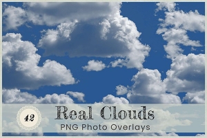 【图片素材】42张摄影后期合成高清天空云彩云层纹理叠加合成素材 Real Cloud Overlay Photoshop Effects
