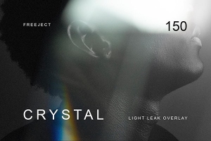 【图片素材】150张棱形水晶镜头漏光光效摄影后期合成叠加素材 150 Crystal Light Leak Overlay