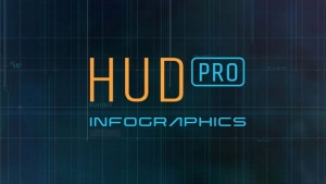 【AE模板】60+未来数字科技感HUD科幻元素动画 HUD Pro Infographics