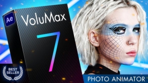 【AE模板】风景人像图片转3D空间摄像机推拉旋转景深动画 VoluMax – 3D Photo Animator v7