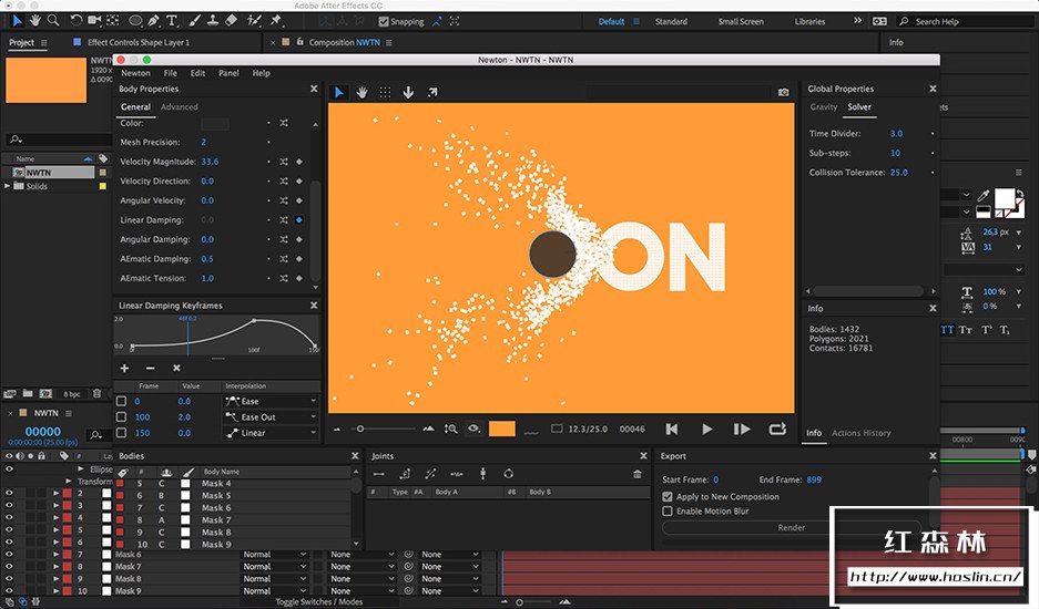 【AE插件】MG动画制作牛顿动力学AE插件 Newton V3.4.18 支持Win/Mac + 视频教程插图(2) 【AE插件】MG动画制作牛顿动力学AE插件 Newton V3.4.18 支持Win/Mac + 视频教程插图(2)