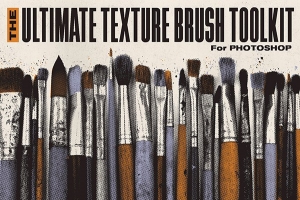 【PS笔刷】640种复古仿旧半色调纹颗粒理效果PS笔刷合集 True Grit Texture Supply – The Ultimate Texture Brush Toolkit