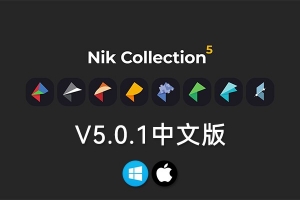 【PS插件】人像风光摄影降噪锐化全功能调色插件套装 Nik Collection 5.0.1 Win/Mac中文版