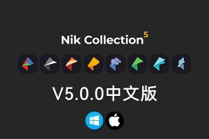 【PS插件】人像风光摄影降噪锐化全功能调色插件套装 Nik Collection 5.0.0 Win/Mac中文版