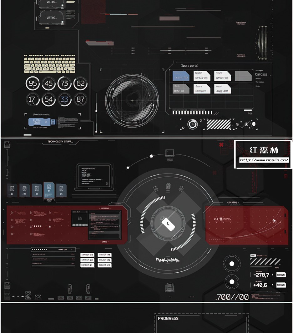 【AE模板】18种HUD未来科技感元素UI动画 HUD Pack 3插图(5)