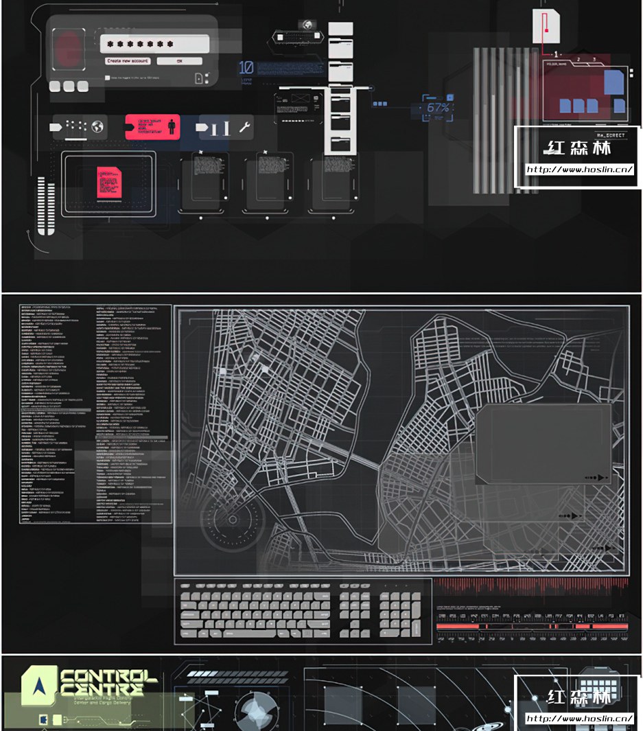 【AE模板】18种HUD未来科技感元素UI动画 HUD Pack 3插图(6)