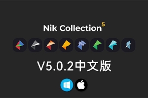【PS插件】人像风光摄影降噪锐化全功能调色插件套装 Nik Collection 5.0.2 Win/Mac中文版