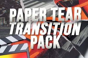 【FCPX插件】30组纸张撕裂视频转场过渡预设+音效 Ryan Nangle – Paper Tear Transition Pack V2