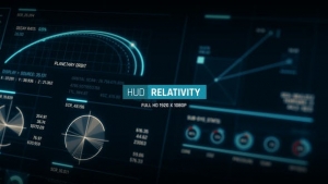 【AE模板】150种全屏UI按钮数据可视化图形动画 HUD – Relativity
