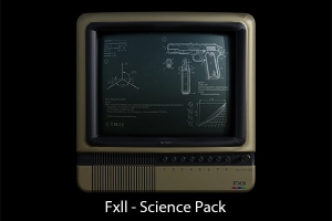 【PNG素材】80个科幻武器科学计算图形公式符号手稿矢量元素PNG素材 Fxll – Science Pack