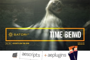 【AE/PR插件】时间映射帧混合紊乱扭曲视觉特效插件 Time Bend v1.0.1 Mac汉化版