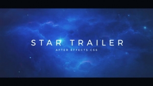 【AE模板】浩瀚宇宙星空影视开场电影预告片头动画(含模板音乐) Cinematic Star Trailer