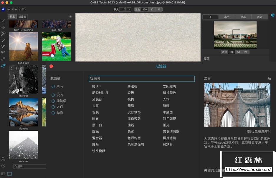 【软件/PS插件】功能强大的照片滤镜调色特效软件 ON1 Effects 2023(17.0.1.12976)Win/Mac中文版插图(2) 【软件/PS插件】功能强大的照片滤镜调色特效软件 ON1 Effects 2023(17.0.1.12976)Win/Mac中文版插图(2)