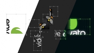 【AE模板】创意变换工具拖拉自定义组合LOGO标志片头动画 Transform Tool Logo Reveal