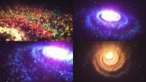 【AE模板】唯美大气漂亮星云宇宙粒子LOGO展示片头动画 The Universe Logo