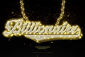 【PSD模板】黄金宝石闪光钻石镶嵌纹理文本图形样式PSD模板 Bling Bling Text and Logo Effect Vol.2
