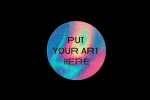 【PSD模板】全息镭射贴纸样机生成器 Design Syndrome – Holographix Texture Generator