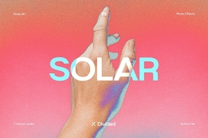 【PS动作】复古迷幻颗粒紫外线热成像视觉特效PS动作 Solar Trippy Photo Effects