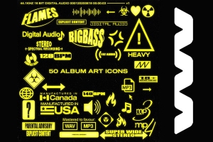 【矢量素材】50款常用专业大气艺术专辑封面设计Icon图标矢量素材 Album Art Archive – Album Art Icons