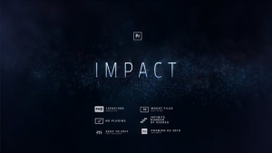 【PR模板】唯美大气粒子背景文字标题预告片开场片头动画 Impact Glitter Particles Titles