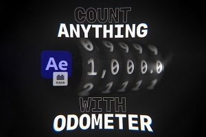 【AE插件】AE文字图形字母数字滚动翻转动画 Odometer v1.2 Win/Mac汉化版 + 使用教程