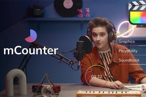 【FCPX插件】20个简洁实用数字倒计时计数器提示动画 motionVFX – mCounter
