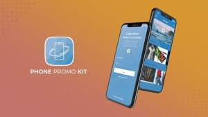 【FCPX插件】手机APP应用小程序商城界面三维展示宣传介绍动画 FCP Phone Promo Kit