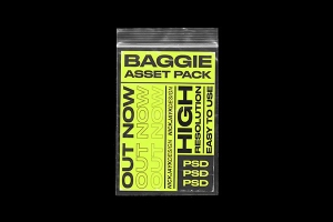 【PS样机】透明塑料自封袋卡片展示PS模型样机 Plastic Bag Mockup PSD