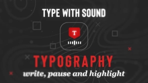 【AE脚本】真实键盘打字文本输入效果动画工具 Type Sync Pro – Realistic Writing Tool