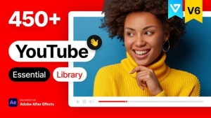 【AE脚本】450个时尚网络社交媒体LOGO标题排版包装宣传动画 YTB Essential Library V6