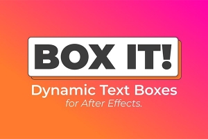 【AE脚本】自适应底栏边框文字标题动画 Box It! v1.3.1 汉化版 +使用教程