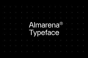 【字体】极简时尚优雅排版设计无衬线英文字体 Almarena Typeface