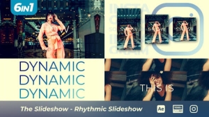 【AE模板】时尚动感节奏图文快闪开场动画 The Slideshow – Rhythmic Slideshow