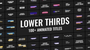 【AE模板】100种现代新闻商业文字标题字幕条排版动画预设 100+Animated Lower Thirds