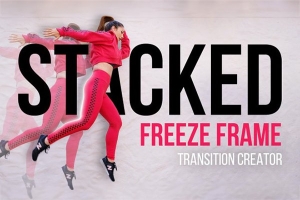 【达芬奇模板】冻结帧人物定格堆叠效果转场过渡预设 Stacked Freeze Frame Transition