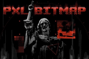 【PSD模板】复古半色调8Bit 像素化位图信号抖动失真效果PSD模板 Pxl Bitmap – Photoshop Effect