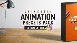 【FCPX插件】110个出入动画循环动作预设 Animation Presets Pack