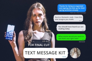 【FCPX插件】8种手机短信对话聊天弹窗动画 Text Message Kit