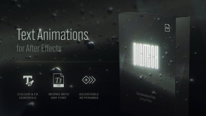 【AE模板】40组创意数字科技感文字动画预设 Text Animation Presets – Digitech