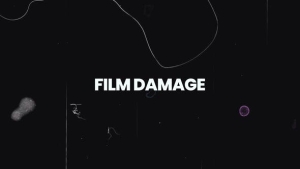 【AE模板】电影胶片刮痕污渍损坏叠加特效 Film Damage Overlays